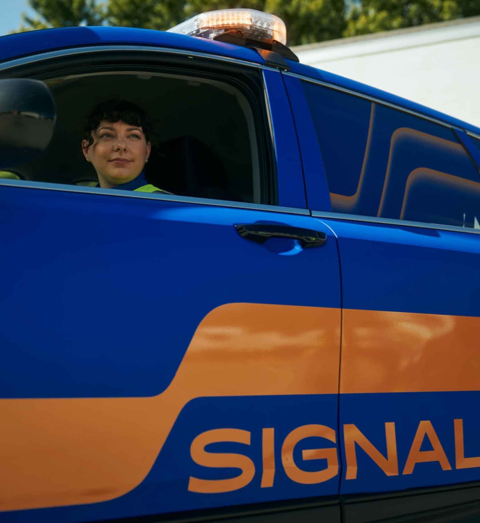 two column female security officer